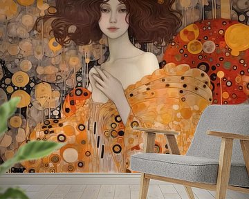 Another Girl of Gustav Klimt by Peridot Alley