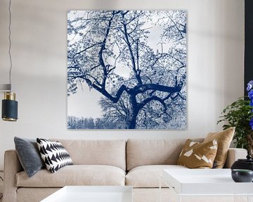 Cherry Blossom Tree, Delft Blue by Imladris Images
