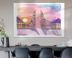 Example of the artwork in a room