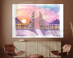 Example of the artwork in a room