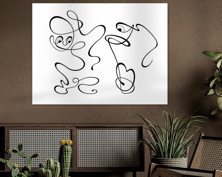 Example of the artwork in a room