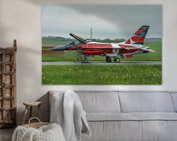 Danish F-16 Solo Display Team 2023 "Dannebrog". by Jaap van den Berg