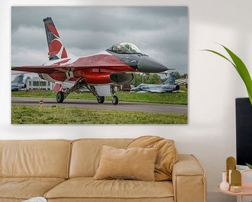 Équipe danoise de démonstration en solo de F-16 2023 "Dannebrog". sur Jaap van den Berg