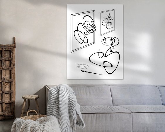 Example of the artwork in a room