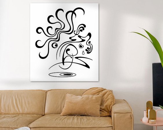 Example of the artwork in a room