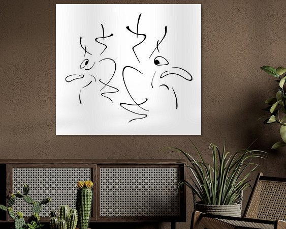 Example of the artwork in a room