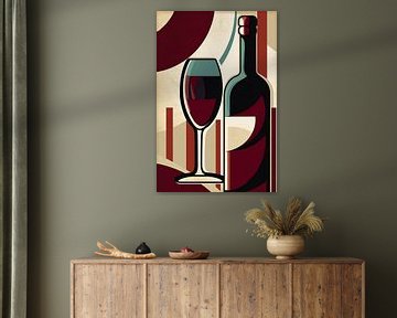 Red Wine - Pop Art van drdigitaldesign