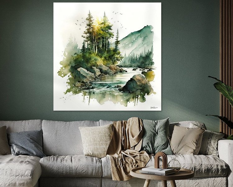 Example of the artwork in a room