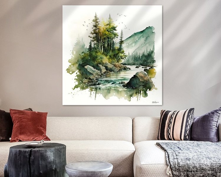 Example of the artwork in a room