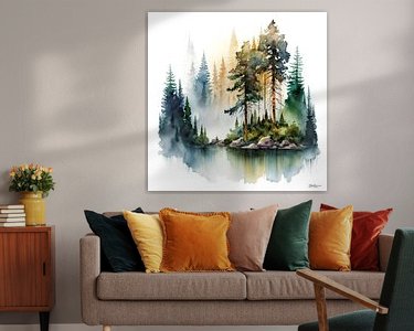 Example of the artwork in a room