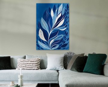 Blauwe plant van Artsy