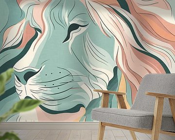 Portrait of a Lion in Pastel