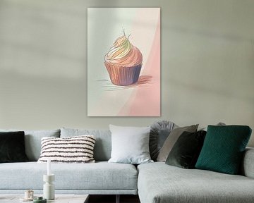 Muffin in Pastel van Patterns & Palettes