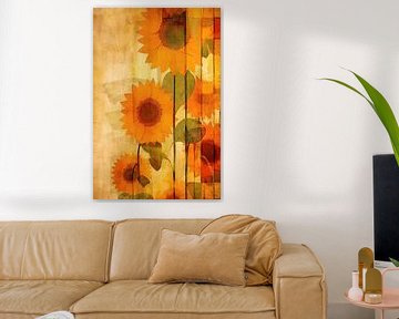 Sonnenblume abstrakt von Imagine
