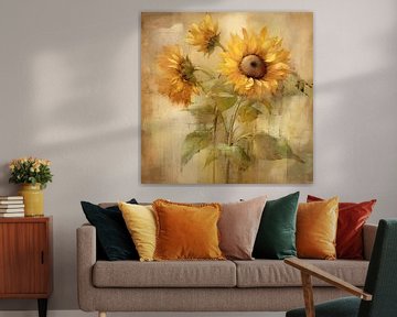 Sonnenblume abstrakt von Imagine