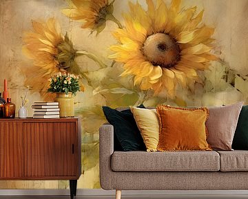 Sunflower abstract by Imagine
