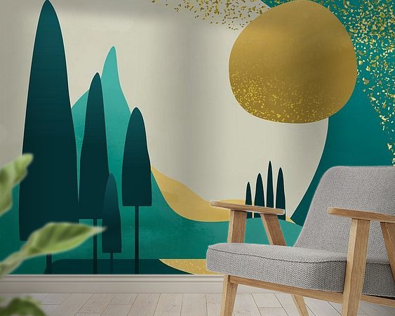 Example of the artwork in a room