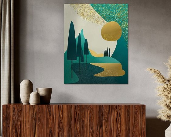 Example of the artwork in a room