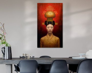 Oriental lady by Carla van Zomeren