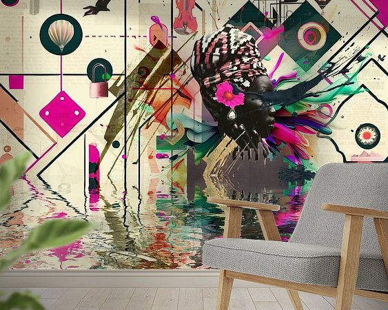 Example of the artwork in a room