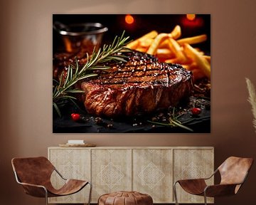 Steak met friet van PixelPrestige