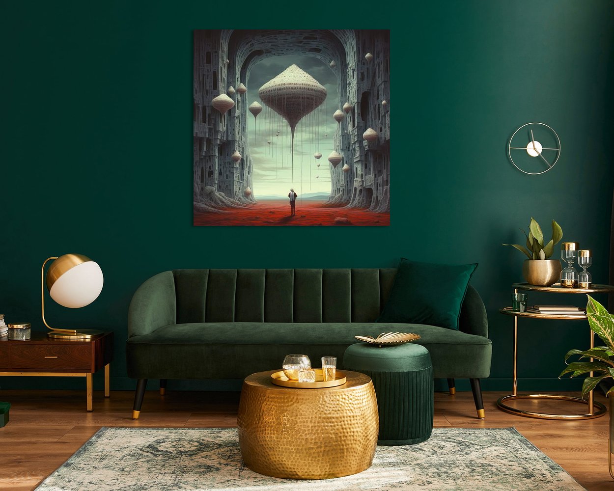 Example of the artwork in a room
