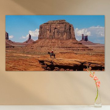 Monument Valley mit Navajo Indianer von Dimitri Verkuijl