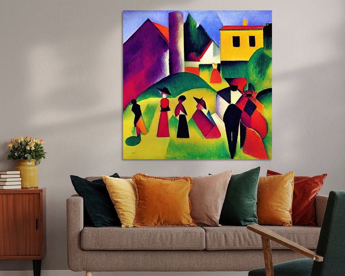 Example of the artwork in a room