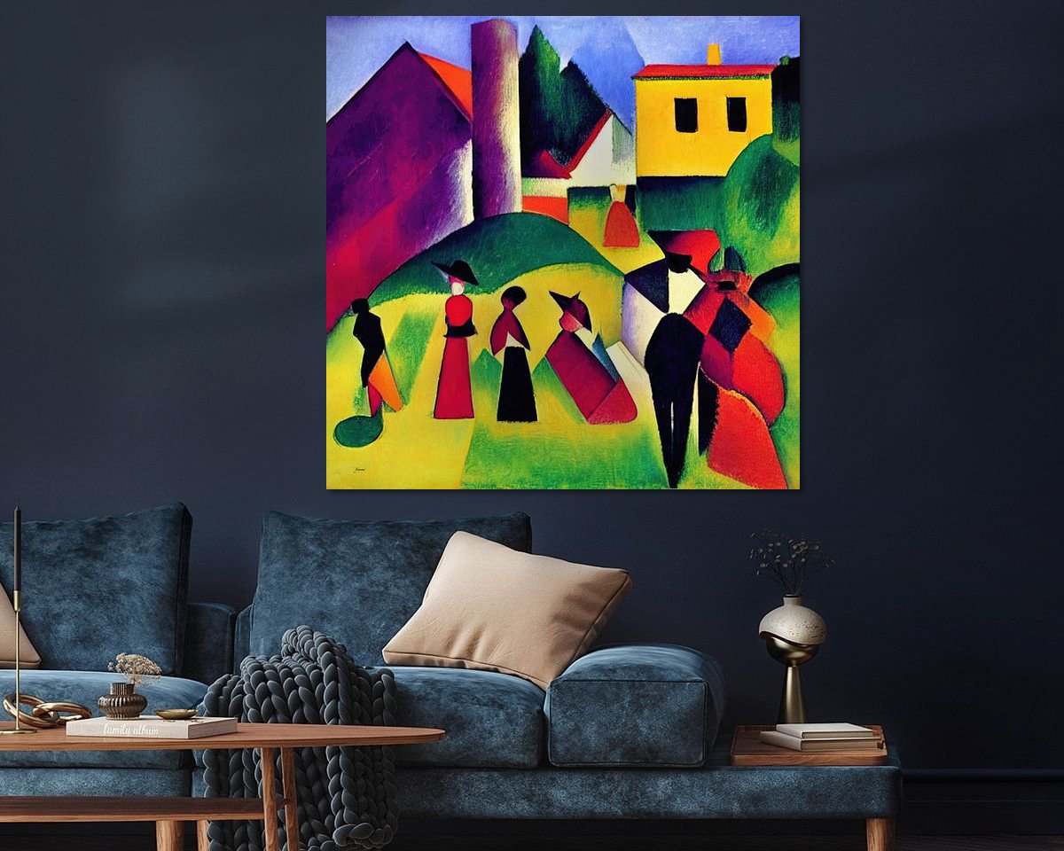 Example of the artwork in a room