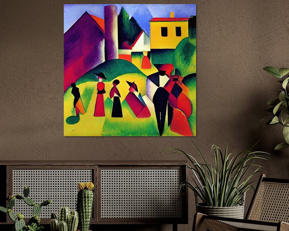 Example of the artwork in a room