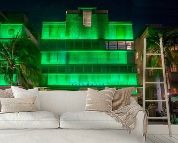 Miami Beach - Ocean Drive bij nacht