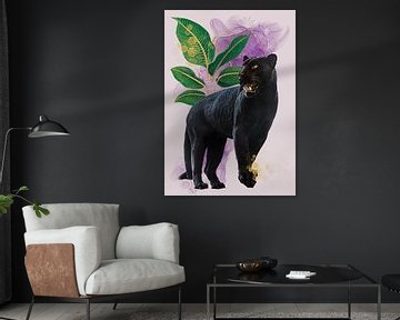 Black panther vintage style by Postergirls