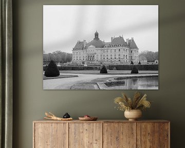 Analoge Schwarz-Weiß-Fotografie von Chateau Vaux le Vicomte von Alexandra Vonk