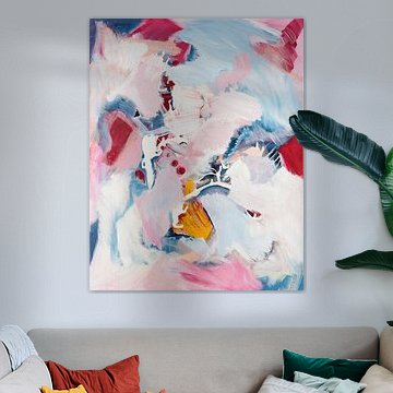 The joy of life in enchantingly beautiful bright colours - modern abstract art by Susanna Schorr