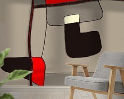 Example of the artwork in a room