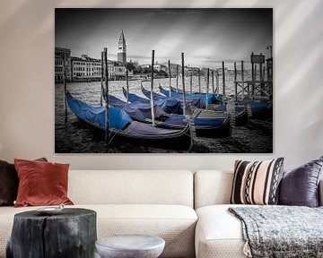 VENICE Canal Grande en de toren van San Marco  van Melanie Viola