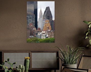 "Elegante Grandeur: Het Chrysler Building Gezien vanaf Roosevelt Island" van Tineke Visscher