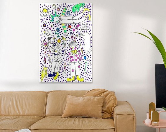 Example of the artwork in a room