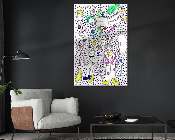 Example of the artwork in a room