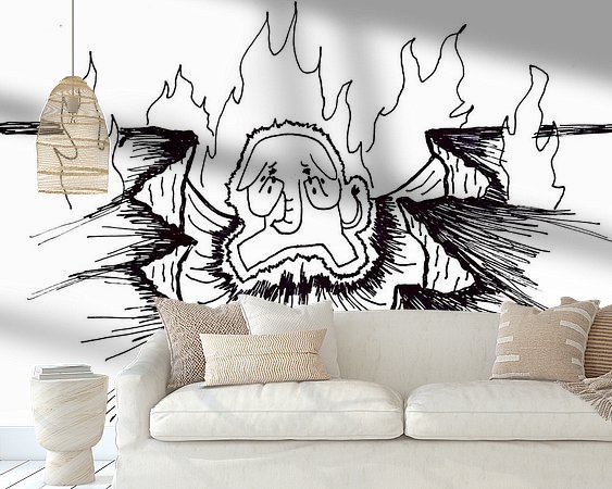 Example of the artwork in a room