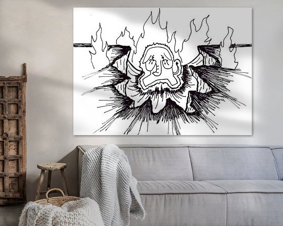 Example of the artwork in a room