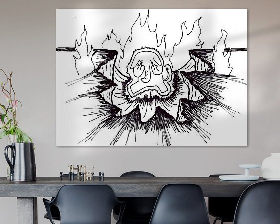 Example of the artwork in a room