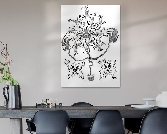 Example of the artwork in a room