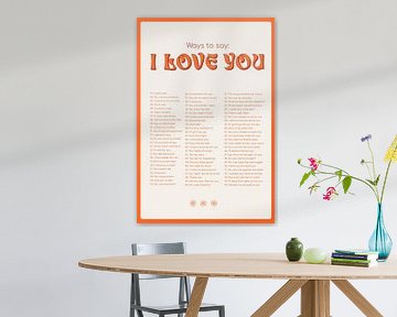 Ways to say : I love you - Orange sur Loretti