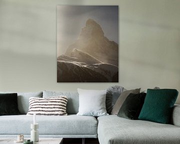 Matterhorn im starken Wind und mystischem Licht von Pascal Sigrist - Landscape Photography