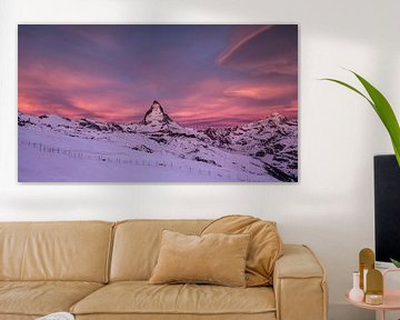 Matterhorn im Morgenrot, ein magischer Moment! von Pascal Sigrist - Landscape Photography