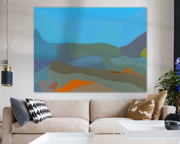 Het abstracte landschap Gea. van SydWyn Art