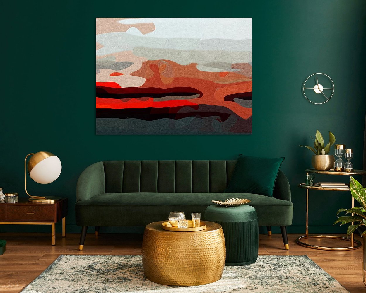 Example of the artwork in a room