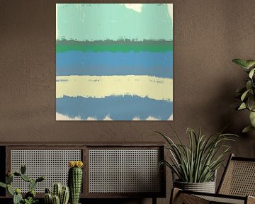 Pastel Landscape Reverie. Modern abstract landscape by Dina Dankers