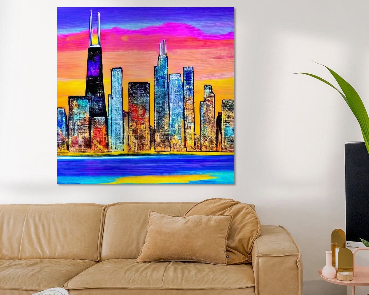 Example of the artwork in a room